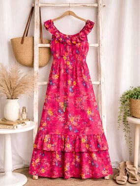 maxi shirt dress striped Maxi shirt dress in printed sustainable cotton